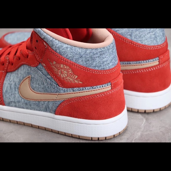 Air Jordan 1 mid "Denim" DM4352-600 sizes 7-13 brand new original box authentic - Picture 6 of 8